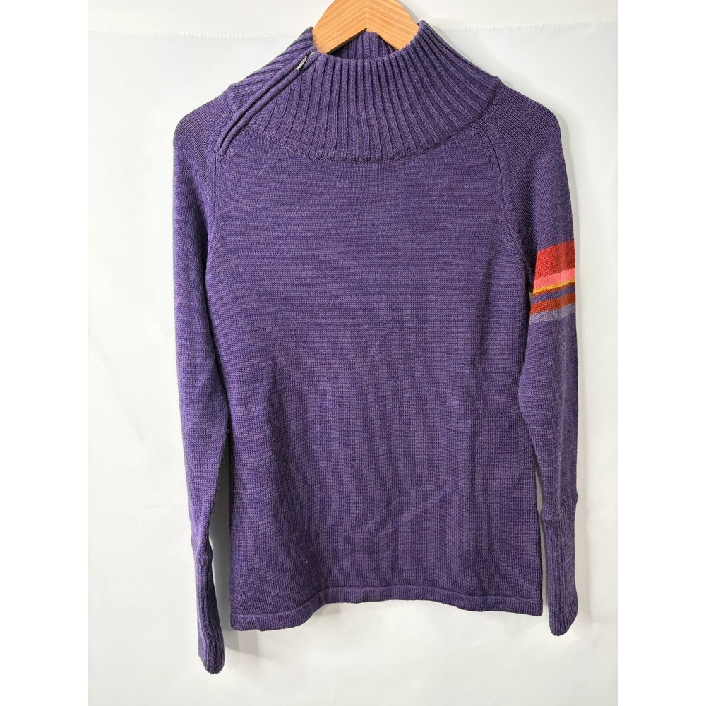 Smartwool Womens Isto Sport Sweater Mountain Purple Heather Merino Blend Small